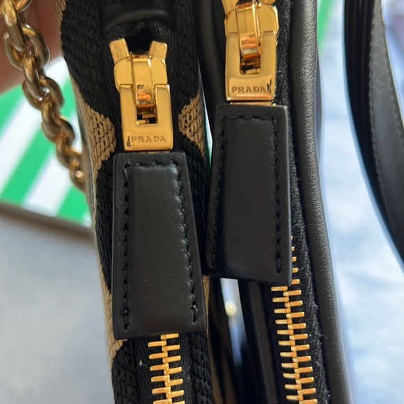 Prada Symbole leather and fabric mini bag - Picture 17 of 17